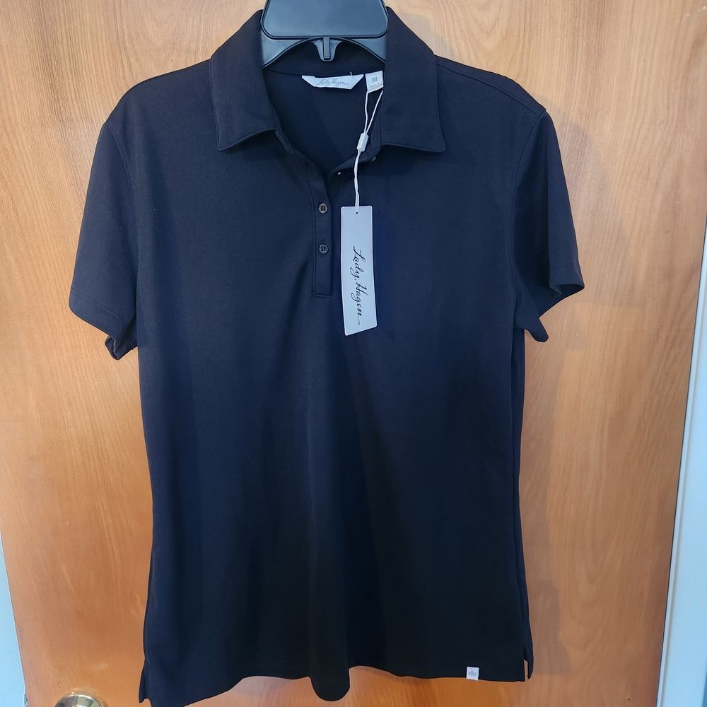 Lady Hagen Classic Black Polo Shirt